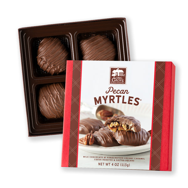 Pecans, caramel, smothered in milk chocolate